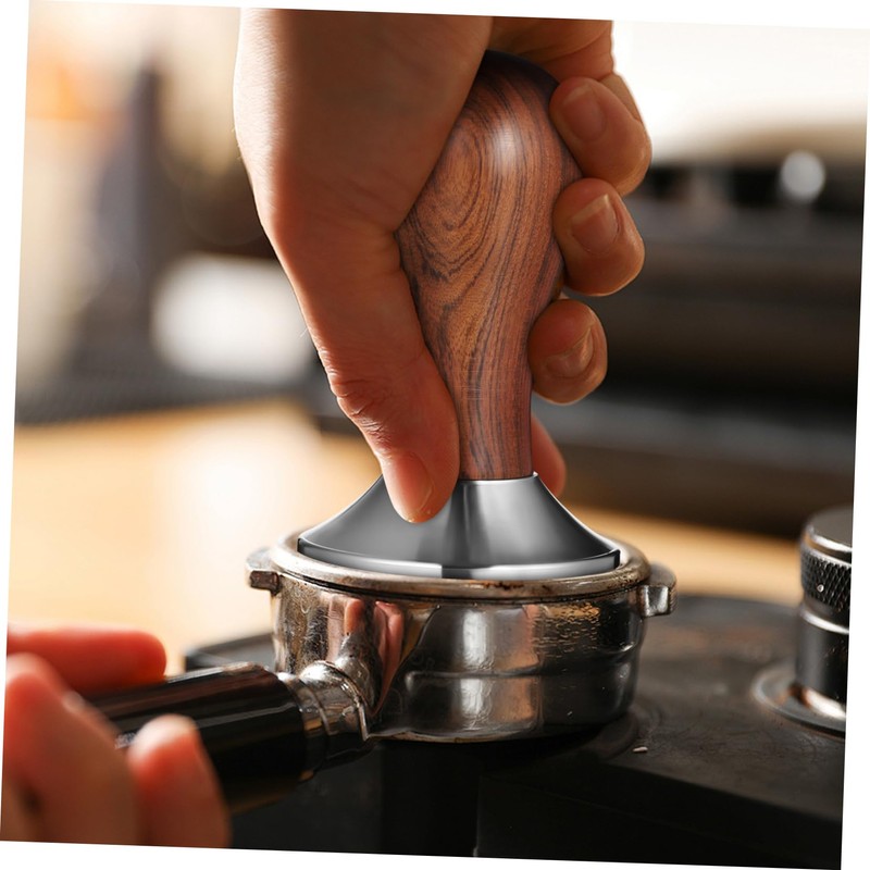 Ipetboom Espresso Tamper Threaded Metal Hand Press Tool for Coffee