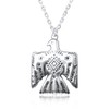 Collar de plata de ley 925 Thunderbird - Colgante simbólico