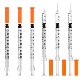 1ml/cc Disposable Syringes with 31Ga 5/16" (8mm) Needle, 30Pack