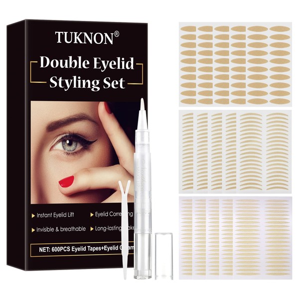 Eyelid Tape, Eyelid Tapes, Eyelid Tapes, Eyelid Lifting Stripes, Invisible Instant Lift of the Eyelid for Single Eyelid 600 Pieces