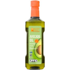 BetterBody Foods Avocado Oil, Refined Non-GMO Cooking Oil for Paleo and Keto, 500 Milliliters