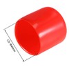 sourcing map Rubber End Caps 45 mm ID Vinyl Round