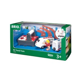 BRIO World Remote Control Travel Train Toy for Kids Age 3 Years Up - Wooden Railway Set Add On Accessories