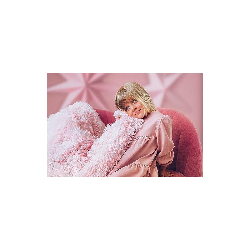 Bizzi Growin Koochicoo Blanket for Girls, Blush Pink