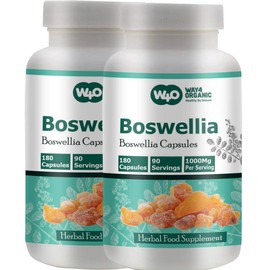 WAY 4 ORGANIC W4O Boswellia Capsules 500mg 180 Capsules 90 Days Servings (Pack of 2)