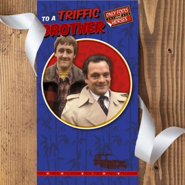 Only Fools and Horses Brother Birthday Card, Happy Brother Birthday Card, Multi, 9 x 5, OF012