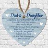 Laser Cut Father's Day Heart Plaque - Celebrate Dad &