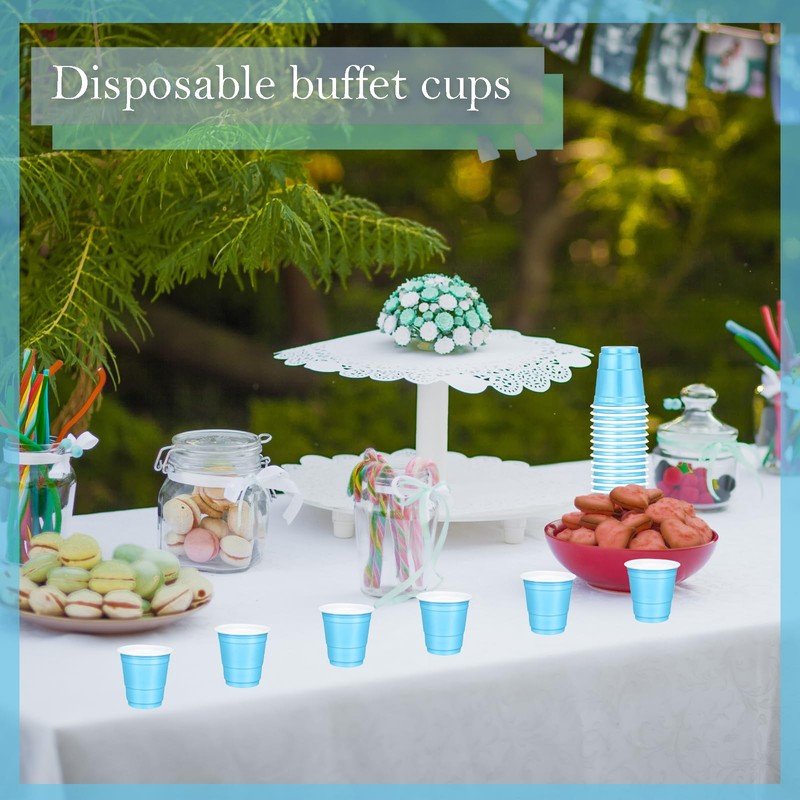 Yaure Joy 30 Pcs Disposable 2oz Shot Glasses Plastic Cups
