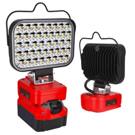 Fiihio Portable LED Work Light Compatible with Craftsman 20V Battery, 90W 7000LM Cordless Flood Lights with USB & Type-C, Low Voltage Protection, for Job Site Lighting,Camping Outdoor (No Battery)