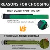 Crestgolf Golf Putting Mat, Automatic Ball Return with 4 Flipping