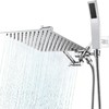 Psylc All Metal 10 Inch Rain Shower Head with Handheld