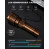 Super Bright LED Flashlight 1800000 High Lumens, Rechargeable Handheld Flashlights