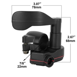 RUTU 7/8 Inch 22 mm Thumb Gas Cable Throttle Grip Assembly for 50cc 70cc 90cc 110cc 125cc 250cc 4-Wheel ATV Quad Go Kart Baja Mini Pit Bike