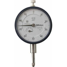 Mitutoyo 1/2" Range, 0-100 Reading, 0.001" Grad Dial Drop Indicator 2-1/4" Di...