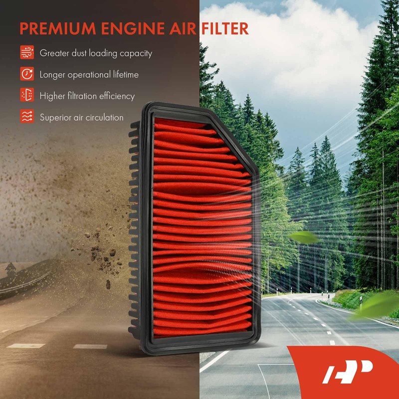 A-Premium Pre-oiled Engine Air Filter Compatible with Kia Soul 2012-2019,