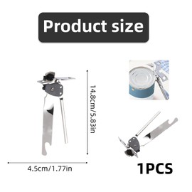 Butterfly Can Opener,Portable Manual Can Opener,Non-Slip Butterfly Tin Opener,Tin Openers,for Any Standard Size Cap