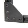 Zeberoxyz 4 Pieces Black L-Shaped Corner Angle Plate with 20