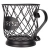 Iron Coffee Pod Holder Organizer Large Capacity Coffee Capsule Storage