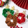 HSLPSM Pack of 3 Christmas Hair Bobbles, Christmas Bobbles Scrunchies