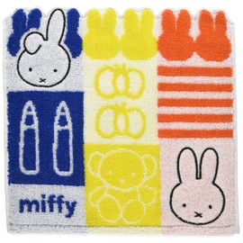 Marushin Miffy Mini Towel, Hand Towel, Face Towel, Bath Towel, 100% Cotton