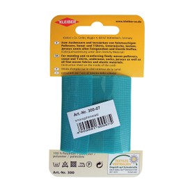 Kleiber Iron On Elasticated Clothing Repair Tape, 40cm x 6cm, Green Turquoise