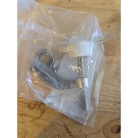 Hinge Door Stopper Hinge, Chrome 1 Pack - Heavy Duty Adjustable Hinge Pin Door Stop