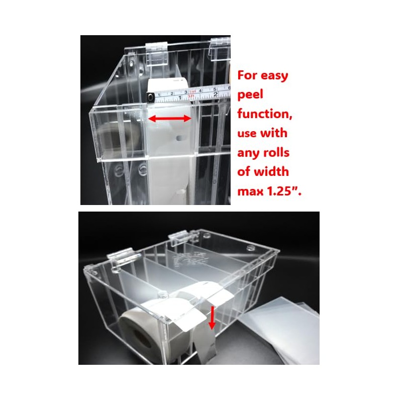 Adjustable Multi-Label Dispenser, Stack & Easy Peel Box (fit 5