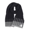 Maggie Jo 100% Baby Alpaca Knitted Scarf (Black & Greys)