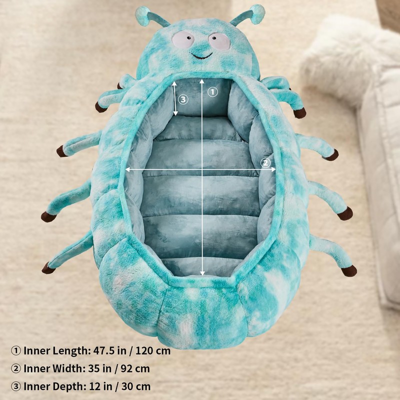 Hugging Sleeping Bag, Fluffy Animal Shaped Slumber Pod, Adult Sleep