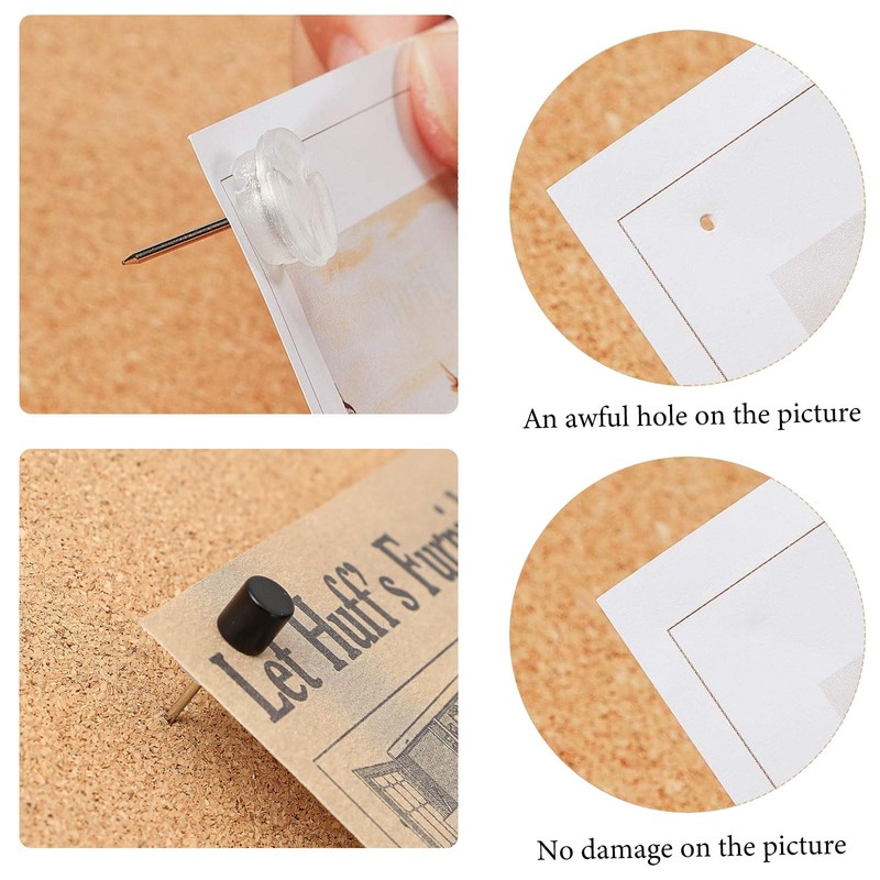 Outus 50 Sets Magnetic Push Pin Magnet Thumb Tack Poster