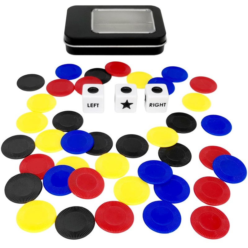 Ahoper Left Right Center Dice Game Prime Set with 3