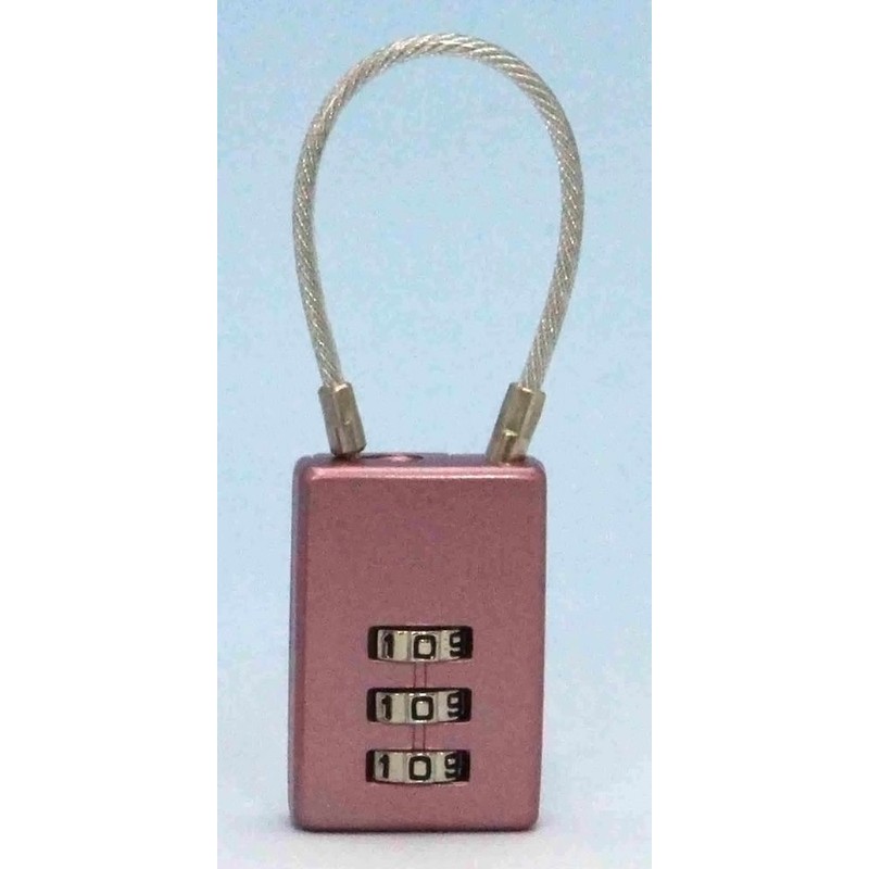 WAKI Number Variable Retractable Cable Lock 3 Tier