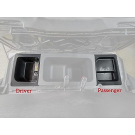 LDETXY Left & Right Under Seat Storage Box for Polaris Ranger 570 Mid-Size, Underseat Storage Bin Set Organizer Tray for Polaris Ranger 500 570 Mid Size 50" Wide 2015-2021 Accessories (2PCS)