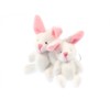 Rabbit Bunny Earrings Miniblings Plush White Easter