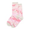 Hotsox Kid's Camouflage Crew Socks 1 Pair, Pink, Kid's Small/Medium
