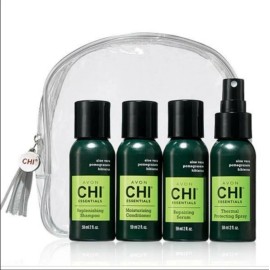 CHI AVON CHI Essentials Hair 2oz Travel Kit 4pc Shampoo Condioner ThermalSpray Serum