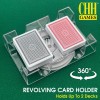 CHH Dual Deck Revolving Card Holder - 360 Degree Playing