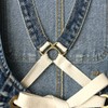 Jeanerlor Cotton Denim Cross Back Work Jean Apron with 5
