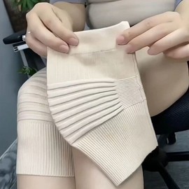 Pure Cotton Thermal Knee Joint Protector for Men and Women - Seamless Knee Warmer for Sports & Cold Legs XL Size (70-90kg body weight) / Black 15ea