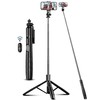 71" Phone Tripod & Selfie Stick, All in One Extendable