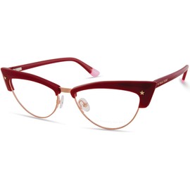 Victoria's Secret Eyeglasses VS 5018 069 Dark Red, Rose Rim W/Gold Star On End