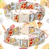 Unique style paws Dog Collar Quick Release Cotton Pizza Collar