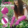 HANDLANDY Ladies Leather Gardening Gloves, Thorn Proof Long Gauntlet Garden