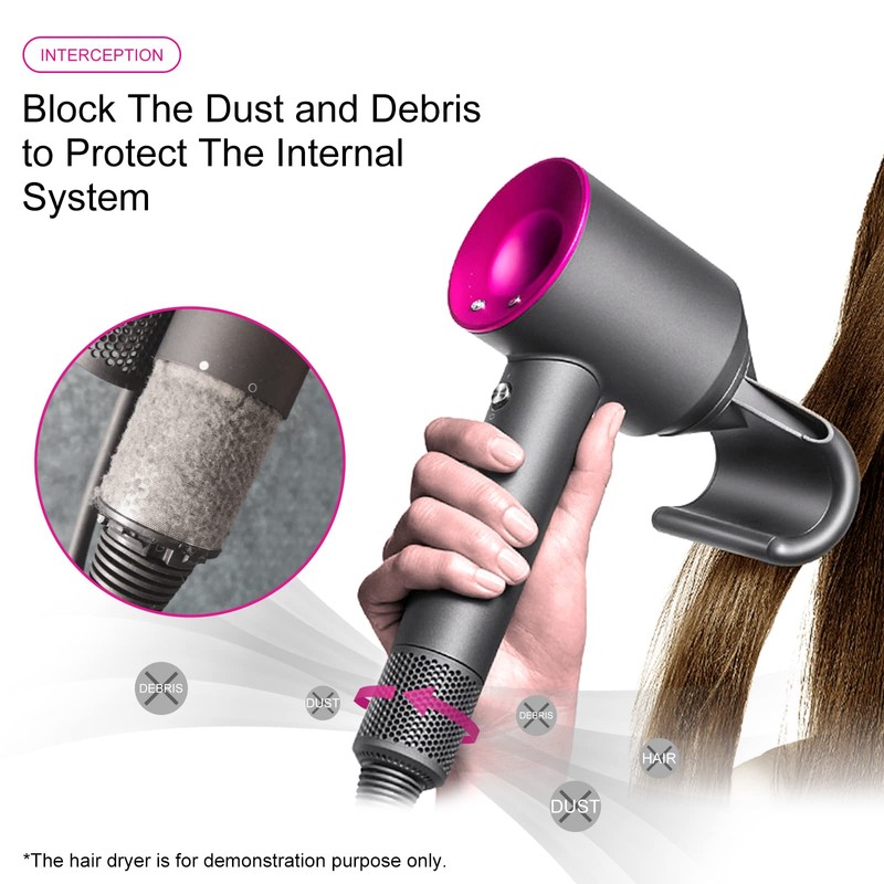 Kuflant Hair Dryer Inner Filter + Outer Filter Cage Replacement