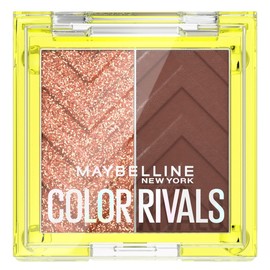 Maybelline Sombras de Ojos de larga duración, a prueba de agua, Color Rivals, tono Spicy X Suave, 3g                                                  