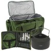 DNA NGT Carp Fishing Camping Green Insulated Carryall with Cutlery