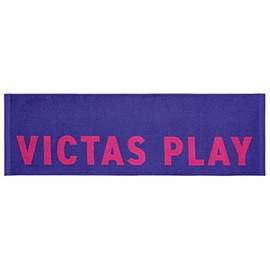 VICTAS 692201 Table Tennis Bi-Color Text Logo Sports Towel (BYCOLOR TEXT LOGO SPORTS TOWEL) Violet (8100) W 43.3 x H 13.4 inches (110 cm) x H 13.4 inches (34 cm)