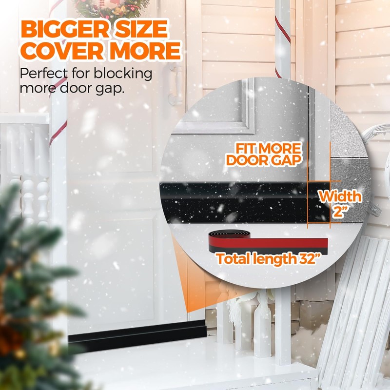 Holikme Door Draft Stopper Under Door Draft Blocker Insulator Doors