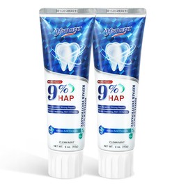 Hotluck Nano Hydroxyapatite Toothpaste, HAP Fluoride Free Toothpaste for Enamel Repair & Remineralization，Whitening Tooth Paste for Confident Smile，Natural Mint Fresh Breath 4oz (Pack of 2)