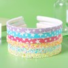 Nenjindz Pack of 6 Glitter Headbands, Glitter Headband, Cute Non-Slip